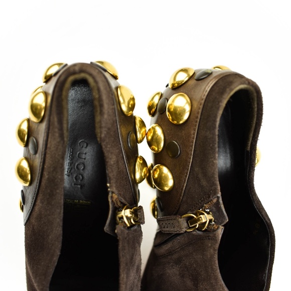 gucci gold boots